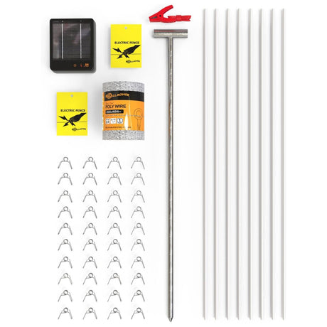 Ensemble de clôture électrique pour jardin
