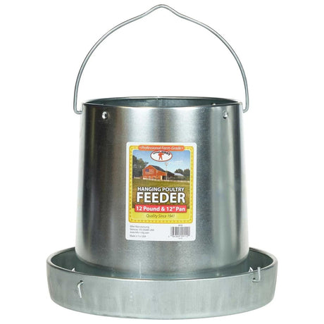 Mangeoire en acier galvanisé pour volailles 12 lbs