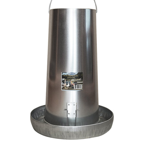 Mangeoire en acier galvanisé pour volailles 50lbs