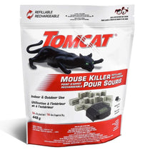 Station d'appâts à souris rechargeable Tomcat rodenticide avec 16 blocs