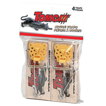 Pièges à souris traditionnels en bois Tomcat intérieur/extérieur pqt 4