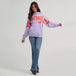 Hoodie Wrangler bold logo Lilas - XS