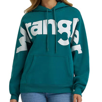 Hoodie Wrangler bold logo Turquoise - 2XL